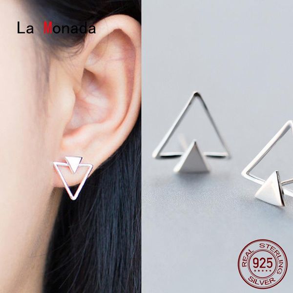 stud la monada triangle 925 sterling silver earrings woman piercing ear for women girl small, Golden;silver
stud la monada triangle 925 sterling silver earrings woman piercing ear for women girl small, Golden;silver