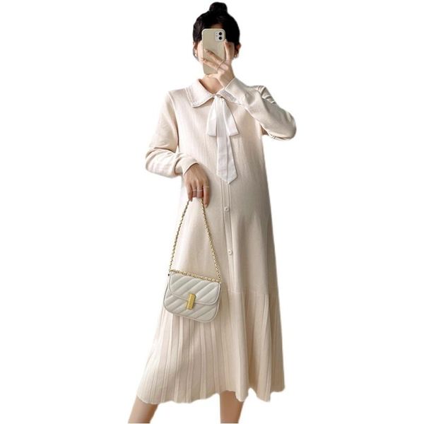 maternity dresses autumn korean fashion knitted sweater long dress elegant a line slim clothes for pregnant women pregnancy clothing, White
maternity dresses autumn korean fashion knitted sweater long dress elegant a line slim clothes for pregnant women pregnancy clothing, White