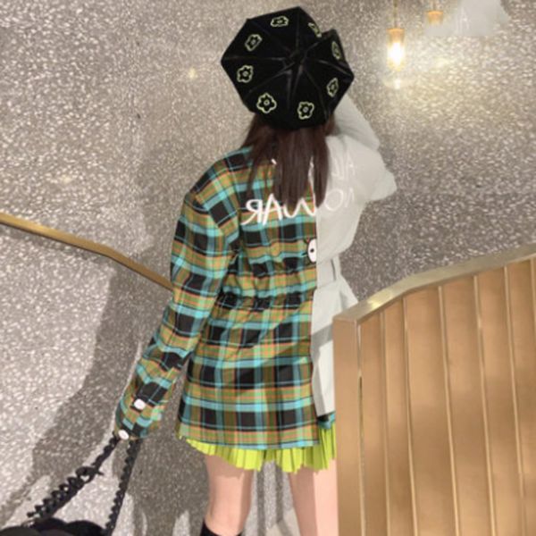 2021 spring female vintage notched collar lace up blazer coat single breasted patchwork panelled plaid suit 8y299, Black;brown
2021 spring female vintage notched collar lace up blazer coat single breasted patchwork panelled plaid suit 8y299, Black;brown