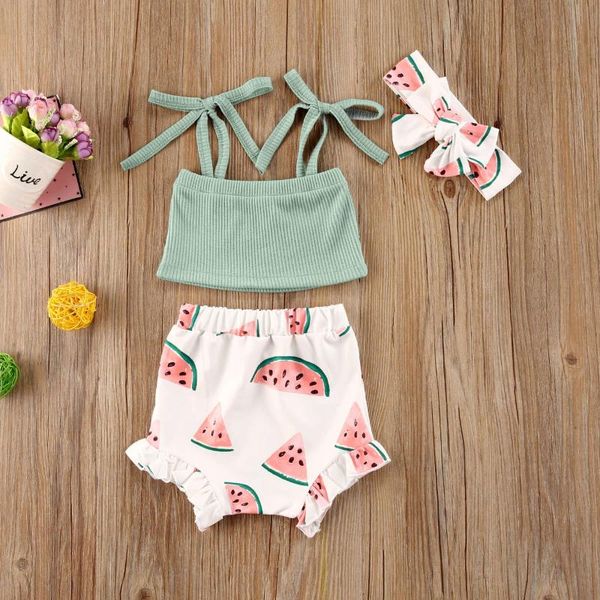 baby & children's 0-24m newborn baby girls watermelon clothes sets green sleeveless belt vest shorts 2pcs, White
baby & children's 0-24m newborn baby girls watermelon clothes sets green sleeveless belt vest shorts 2pcs, White
