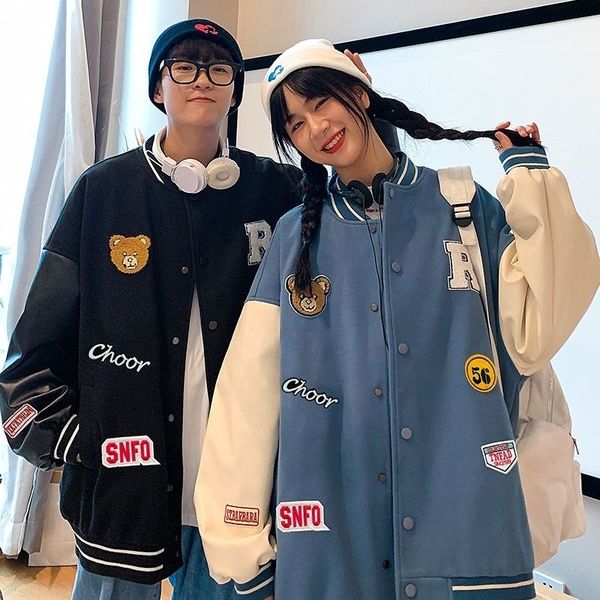 women's jackets female straight baseball bomber jacket attached to the geared-up korean couple autumn harajuku streetwear vintage cloth, Black;brown
women's jackets female straight baseball bomber jacket attached to the geared-up korean couple autumn harajuku streetwear vintage cloth, Black;brown