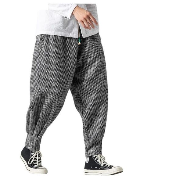 men's pants mrgoldenbowl men winter thicken wool harem chinese style warm oversize trousers male 2021 japan casual plaid pant, Black
men's pants mrgoldenbowl men winter thicken wool harem chinese style warm oversize trousers male 2021 japan casual plaid pant, Black