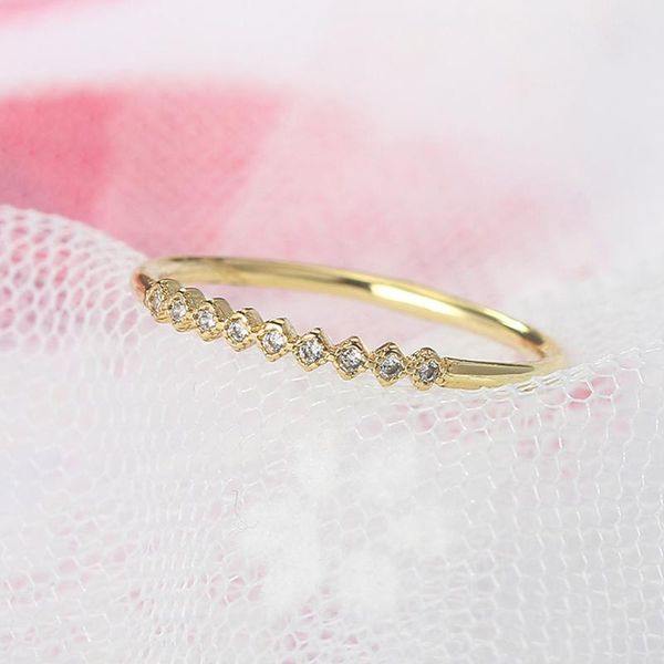 wedding rings zhouyang for women simple elegant geometry mini zircon rose gold color slim finger ring gift wholesale jewelry r157, Slivery;golden
wedding rings zhouyang for women simple elegant geometry mini zircon rose gold color slim finger ring gift wholesale jewelry r157, Slivery;golden