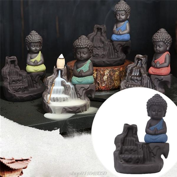 fragrance lamps ceramic little monk smoke backflow cone censer holder incense burner decoration j21 21 drop
fragrance lamps ceramic little monk smoke backflow cone censer holder incense burner decoration j21 21 drop