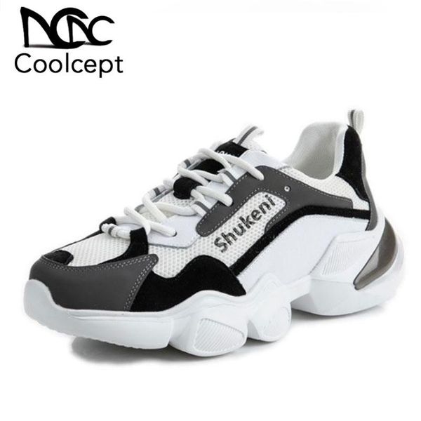 dress shoes coolcept women sneakers real leather mixed color high heel spring street casual daily lady footwear size 35-40, Black 
dress shoes coolcept women sneakers real leather mixed color high heel spring street casual daily lady footwear size 35-40, Black