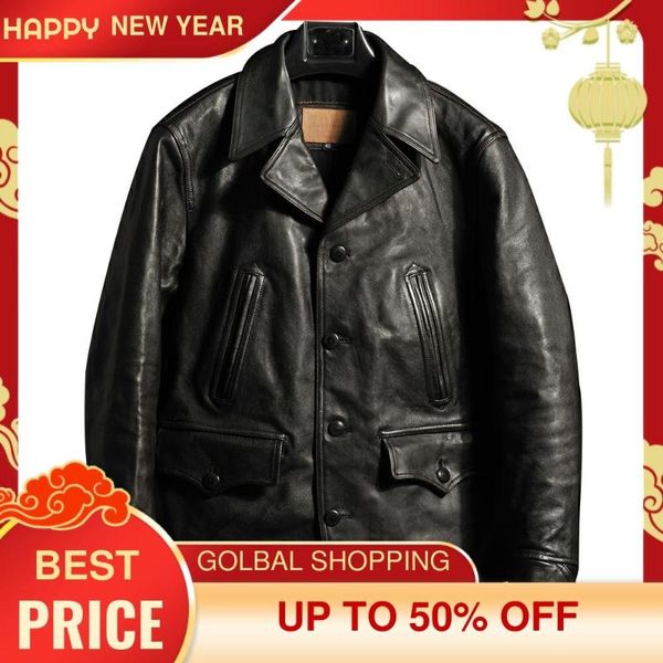 2021 black japan casual style genuine leather jacket men large size 4xl single breasted real natural horsehide autumn coat
2021 black japan casual style genuine leather jacket men large size 4xl single breasted real natural horsehide autumn coat