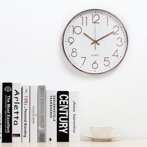 european style round wall clock slient quartz clock for living room bedroom office fashion home ornament digital clcok 3 colors
european style round wall clock slient quartz clock for living room bedroom office fashion home ornament digital clcok 3 colors