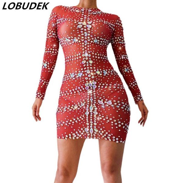 casual dresses shiny rhinestones red mesh stretch dress women wedding birthday celebrate see-through short singer concert tour, Black;gray
casual dresses shiny rhinestones red mesh stretch dress women wedding birthday celebrate see-through short singer concert tour, Black;gray
