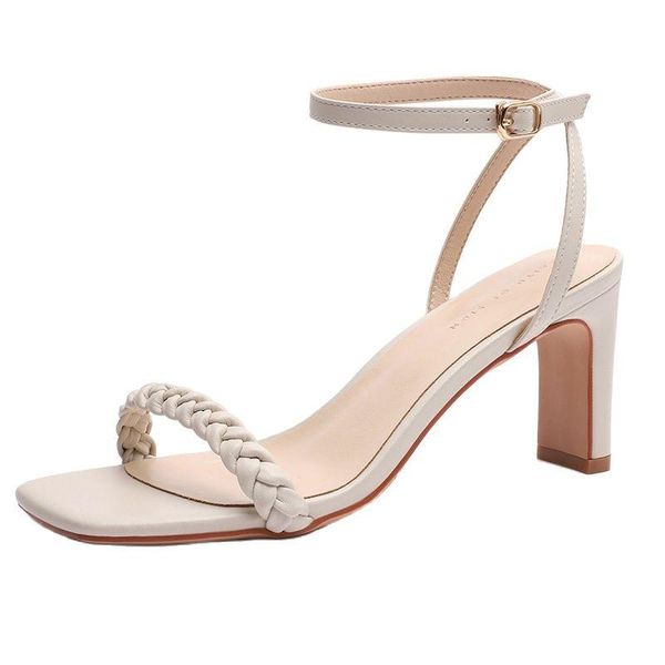 sandals party women's shoes square head sand pond high heels stiletto in summer, Black
sandals party women's shoes square head sand pond high heels stiletto in summer, Black