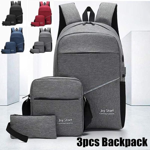 backpack 3pcs nylon men women usb charging with headset hole boys girl school shoulder bag waterproof laptravel
backpack 3pcs nylon men women usb charging with headset hole boys girl school shoulder bag waterproof laptravel