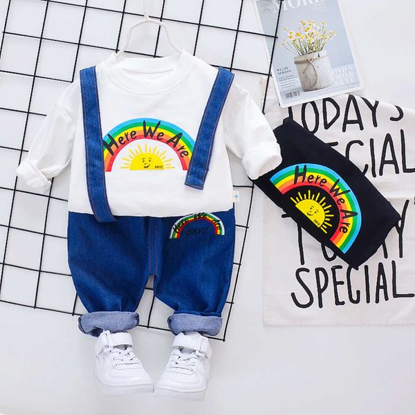baby denim suspenders clothing boy girl suit 2021 new korean spring children's fashion, Blue
baby denim suspenders clothing boy girl suit 2021 new korean spring children's fashion, Blue