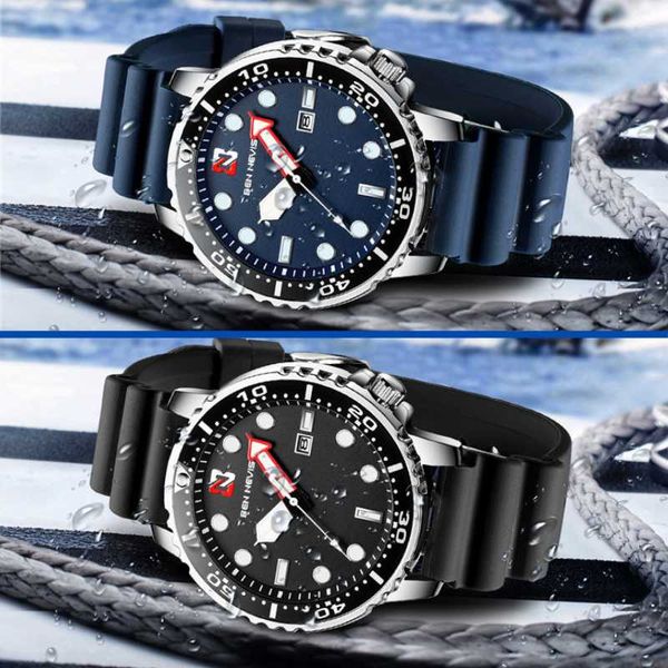 wristwatches men quartz watch date calendar silicone strap waterproof sports military wristwatch clock relogios masculino, Slivery;brown
wristwatches men quartz watch date calendar silicone strap waterproof sports military wristwatch clock relogios masculino, Slivery;brown