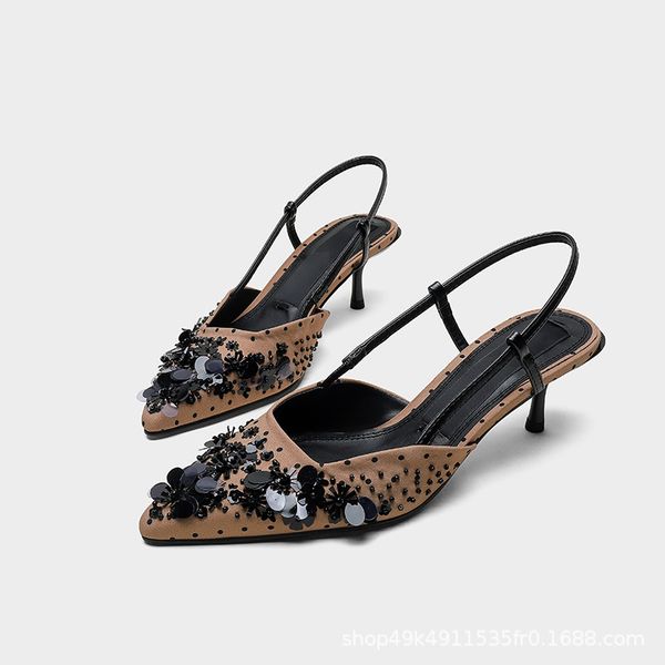fashion womens shoes 2022 large size bling bling pointed heel sandals shallow mouth ankle strap luxury big bright low high girls, Black
fashion womens shoes 2022 large size bling bling pointed heel sandals shallow mouth ankle strap luxury big bright low high girls, Black