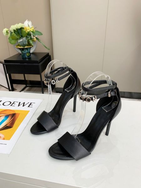 2020 spring new women's luxury high heeled sandals leather uppers leather soles sandals heel height 10cm quality, Black
2020 spring new women's luxury high heeled sandals leather uppers leather soles sandals heel height 10cm quality, Black