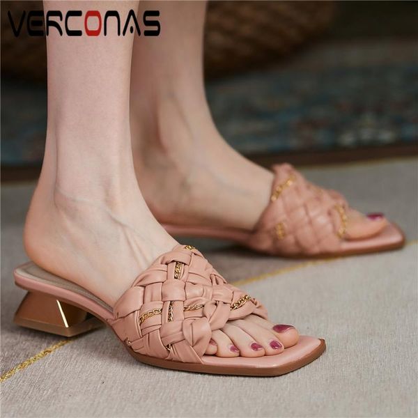 sandals verconas women summer sweet fashion chain weave slippers thick heels comfortable casual arrival shoes woman 2021, Black
sandals verconas women summer sweet fashion chain weave slippers thick heels comfortable casual arrival shoes woman 2021, Black