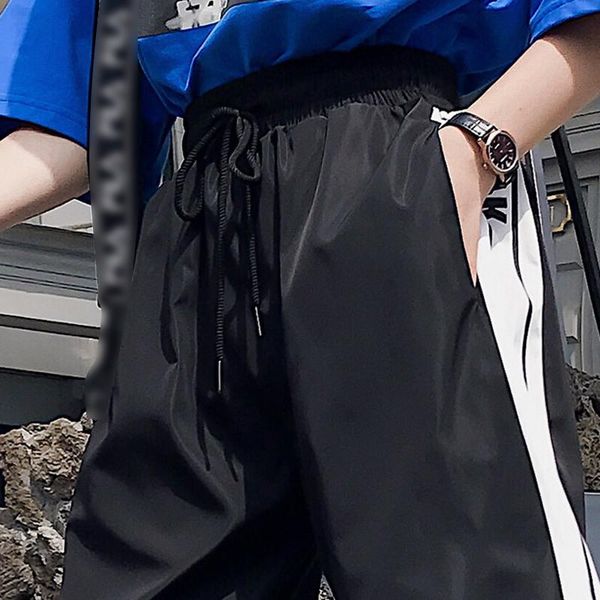 women's pants & capris women casual loose high-elastic sports letter side print leggings harajuku feet nine points, Black;white
women's pants & capris women casual loose high-elastic sports letter side print leggings harajuku feet nine points, Black;white