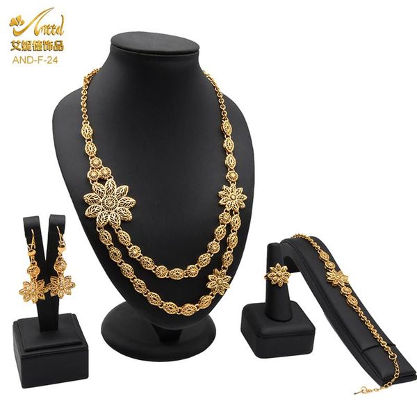 earrings & necklace bridal jewelry sets for women wedding party gift nigerian dubai african gold earring ring bracelet set jewellery, Silver
earrings & necklace bridal jewelry sets for women wedding party gift nigerian dubai african gold earring ring bracelet set jewellery, Silver