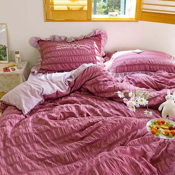 bedding sets purple seersucker duvet cover set options bedclothes 4 pieces include bed sheet pillowcase comforter for kids and adult
bedding sets purple seersucker duvet cover set options bedclothes 4 pieces include bed sheet pillowcase comforter for kids and adult