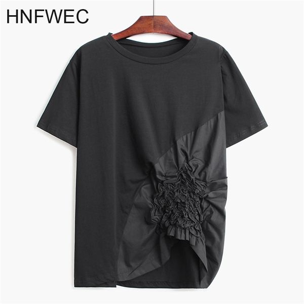 women gray pleated split asymmetrical temperament t-shirt new round neck short sleeve fashion spring summer v431 210317, White
women gray pleated split asymmetrical temperament t-shirt new round neck short sleeve fashion spring summer v431 210317, White