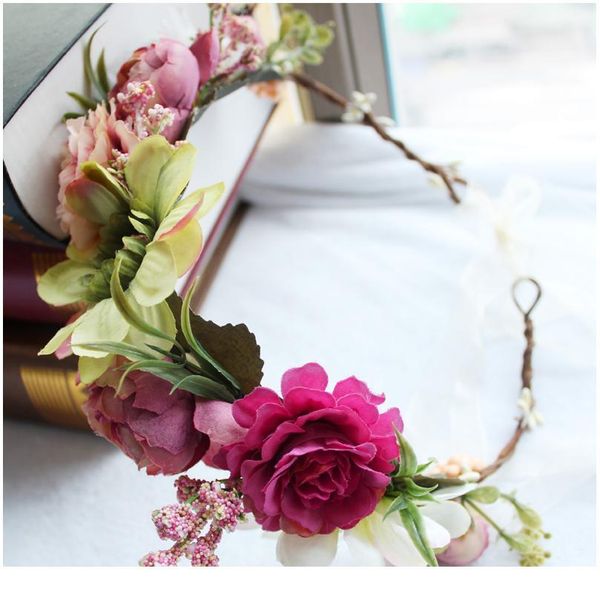 bride headdress flower wreath hairband wedding bridal hair accessories women wedding crown garlands girl's party qylsft, Silver
bride headdress flower wreath hairband wedding bridal hair accessories women wedding crown garlands girl's party qylsft, Silver