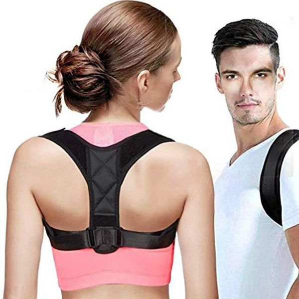women's shapers brace support belt adjustable back posture corrector clavicle spine shoulder lumbar correction, Black;white
women's shapers brace support belt adjustable back posture corrector clavicle spine shoulder lumbar correction, Black;white