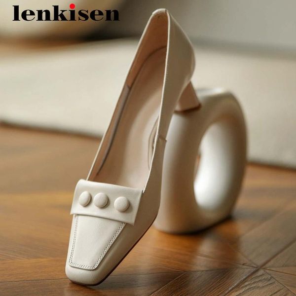 dress shoes lenkisen business casual full grain leather button noble square toe high heel slip on office lady dating fashion women pumps l91, Black
dress shoes lenkisen business casual full grain leather button noble square toe high heel slip on office lady dating fashion women pumps l91, Black