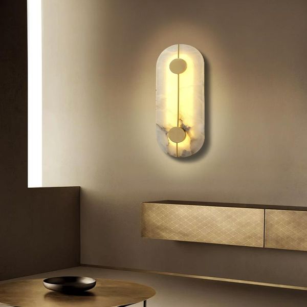 all copper wall lamp luxury minimalist living room background wall corridor bedroom bedside creative marble lamp
all copper wall lamp luxury minimalist living room background wall corridor bedroom bedside creative marble lamp