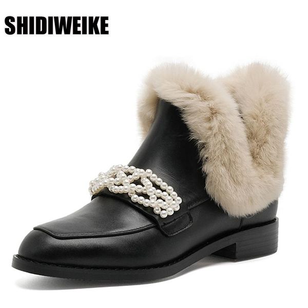 boots women wool snow retro style winter flat ankle waterproof soft sole shoes chaussure femme vc1858, Black
boots women wool snow retro style winter flat ankle waterproof soft sole shoes chaussure femme vc1858, Black
