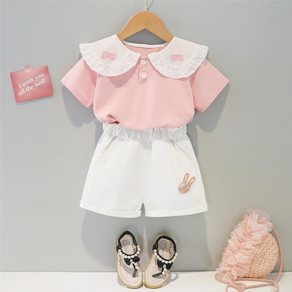 baby girls clothing sets summer children kids cartoon cat lace bow knot infant t shirt shorts princess clothes, White
baby girls clothing sets summer children kids cartoon cat lace bow knot infant t shirt shorts princess clothes, White