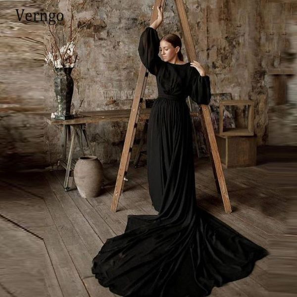 party dresses verngo modern black puff long sleeves evening backless formal dress vintage 2021 gothic bridal gowns, White;black
party dresses verngo modern black puff long sleeves evening backless formal dress vintage 2021 gothic bridal gowns, White;black