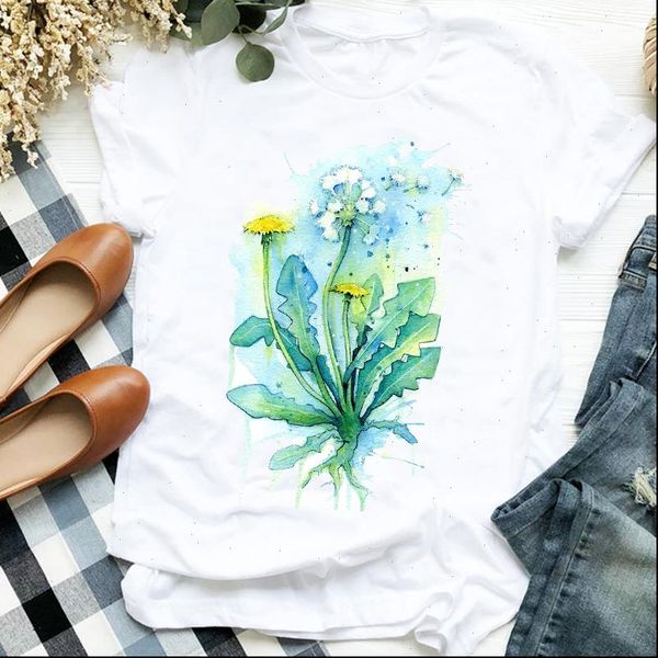 women t shirt lady flower watercolor printing 90s style fashion print clothes tee womens tshirt for female graphic, White
women t shirt lady flower watercolor printing 90s style fashion print clothes tee womens tshirt for female graphic, White