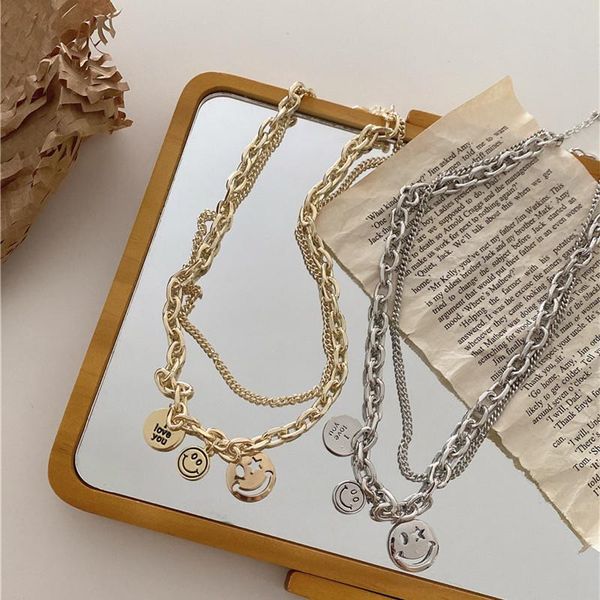 pendant necklaces minar retro gold silver color chunky cuban chain for women wide curb link smile coin letters chokers necklace
pendant necklaces minar retro gold silver color chunky cuban chain for women wide curb link smile coin letters chokers necklace