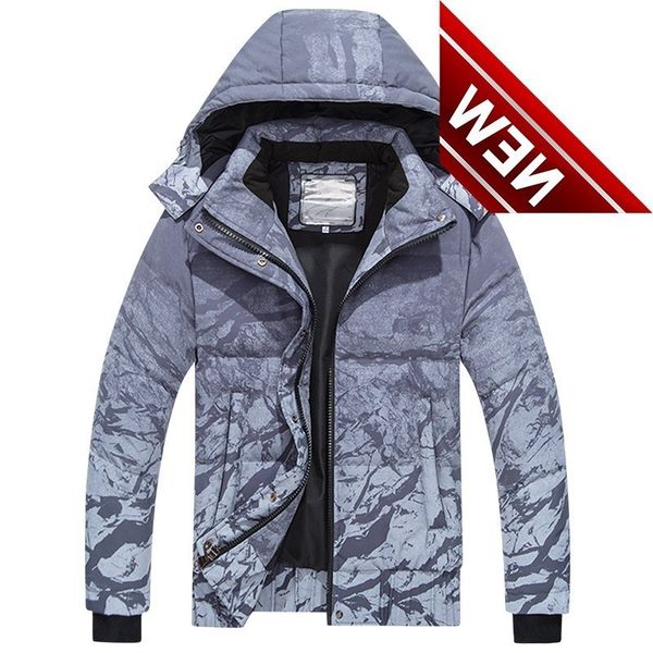 men's down jacket winter warm detachable hooded coat fashion rock texture pattarned parka high quanlity male clothes, Black
men's down jacket winter warm detachable hooded coat fashion rock texture pattarned parka high quanlity male clothes, Black