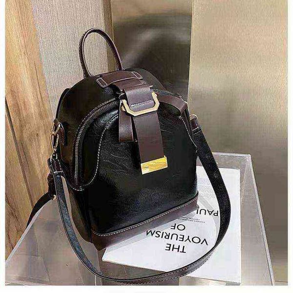 ladies stitching backpack soft leather youth girl school bag 2021new luxury designer ladies multi-function travel bag 4 colors y1105
ladies stitching backpack soft leather youth girl school bag 2021new luxury designer ladies multi-function travel bag 4 colors y1105