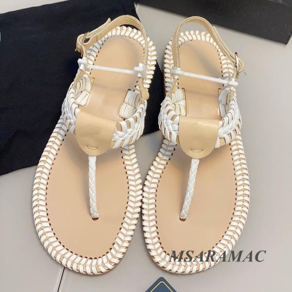 sandals fashion hand-woven twisted flip flops women's leather round toe flat summer elegant street ladies dress shoes, Black
sandals fashion hand-woven twisted flip flops women's leather round toe flat summer elegant street ladies dress shoes, Black