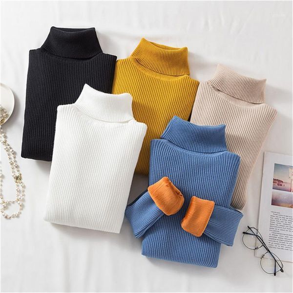 women's sweaters plus velvet warm turtleneck pull femme basic winter clothes women knitting sweater thick mujer, White;black
women's sweaters plus velvet warm turtleneck pull femme basic winter clothes women knitting sweater thick mujer, White;black