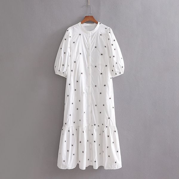 2021 new embroidered women long zar autumn vadiming sheining women's lantern sleeve white embroidery es tlxe, Black;gray
2021 new embroidered women long zar autumn vadiming sheining women's lantern sleeve white embroidery es tlxe, Black;gray