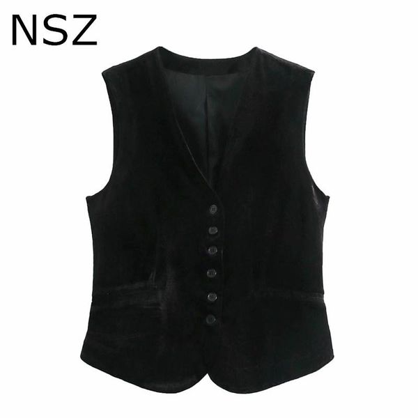 women's vests nsz women velvet cropped office vest sleeveless jacket coat vintage fashion ladies tank waistcoat, Black;white
women's vests nsz women velvet cropped office vest sleeveless jacket coat vintage fashion ladies tank waistcoat, Black;white