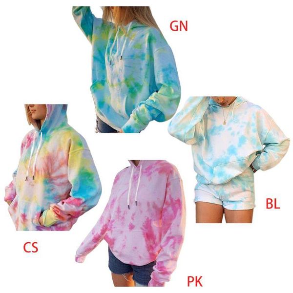 women's hoodies & sweatshirts women long sleeve loose colorful tie-dye drawstring pullover sweatshirt 83xf, Black
women's hoodies & sweatshirts women long sleeve loose colorful tie-dye drawstring pullover sweatshirt 83xf, Black