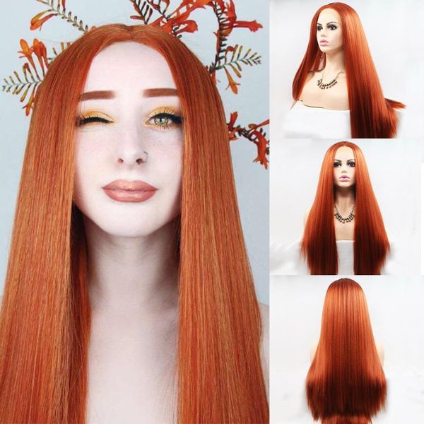 synthetic wigs long straight 350# ginger colored t 13x1 lace front hair wig pre plucked orange copper red frontal for women, Black
synthetic wigs long straight 350# ginger colored t 13x1 lace front hair wig pre plucked orange copper red frontal for women, Black