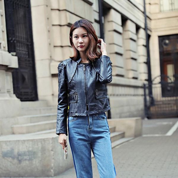 women's leather & faux women motorcycle jackets real sheepskin bike genuine jacket for, Black
women's leather & faux women motorcycle jackets real sheepskin bike genuine jacket for, Black