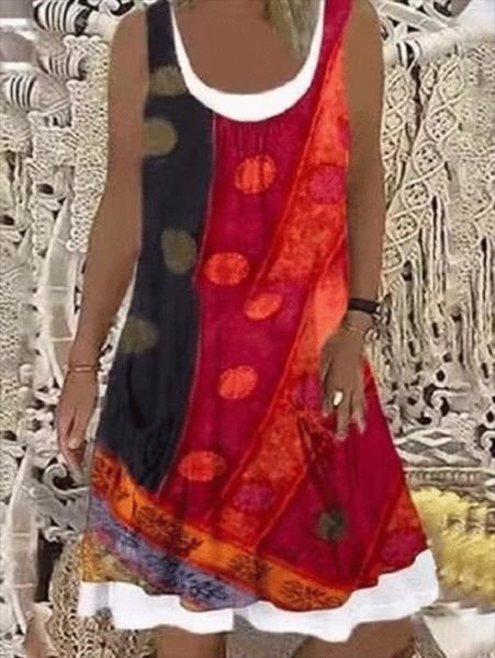 plus size fashion loose womens dresses casual sleeveless floral print splice round neck summer dress, Black;gray
plus size fashion loose womens dresses casual sleeveless floral print splice round neck summer dress, Black;gray
