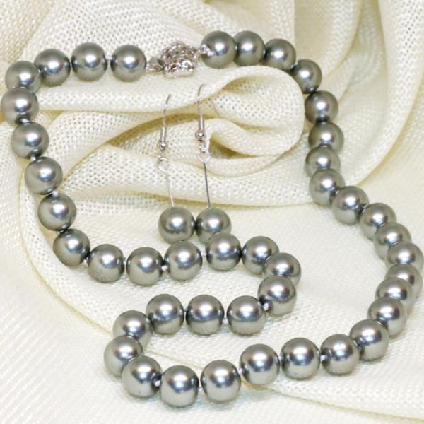 earrings & necklace 18 style 10mm multicolor round simulated-pearl shell bake paint glass beads jewelry set for women 18inch b2323, Silver
earrings & necklace 18 style 10mm multicolor round simulated-pearl shell bake paint glass beads jewelry set for women 18inch b2323, Silver
