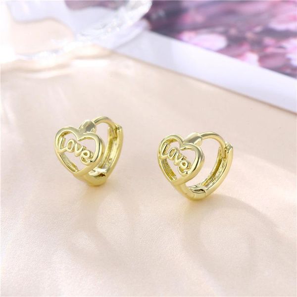 hoop & huggie eternal love heart earrings simple fashion hollow letter vintage gold color small for women bride jewelry, Golden;silver
hoop & huggie eternal love heart earrings simple fashion hollow letter vintage gold color small for women bride jewelry, Golden;silver
