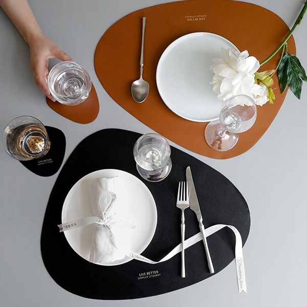 mats & pads leather placemat tablemat kitchen dinner mat heat insulation non-slip simple placemats disc dining table stuff
mats & pads leather placemat tablemat kitchen dinner mat heat insulation non-slip simple placemats disc dining table stuff