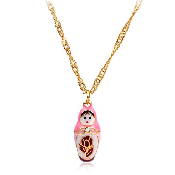 pendant necklaces classic russian matryoshka metal enamel fashion cute japan doll toy jewelry gift for friends fans, Silver
pendant necklaces classic russian matryoshka metal enamel fashion cute japan doll toy jewelry gift for friends fans, Silver