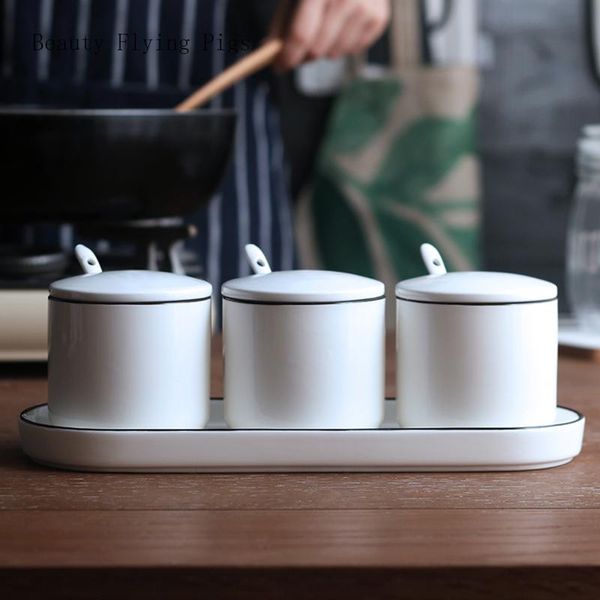 storage bottles & jars seasoning jar set household box kitchen supplies small department store ceramic salt combination
storage bottles & jars seasoning jar set household box kitchen supplies small department store ceramic salt combination