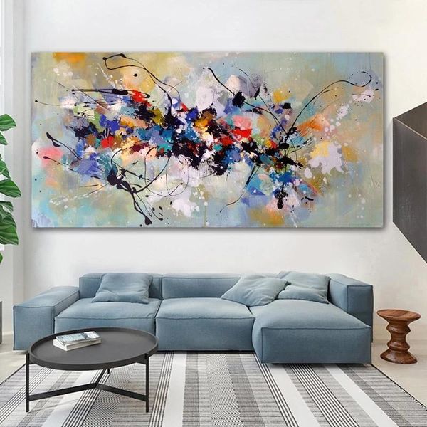 paintings abstract oil on canvas colorful wall posters and prints cuadros pictures for living room decor no frame
paintings abstract oil on canvas colorful wall posters and prints cuadros pictures for living room decor no frame
