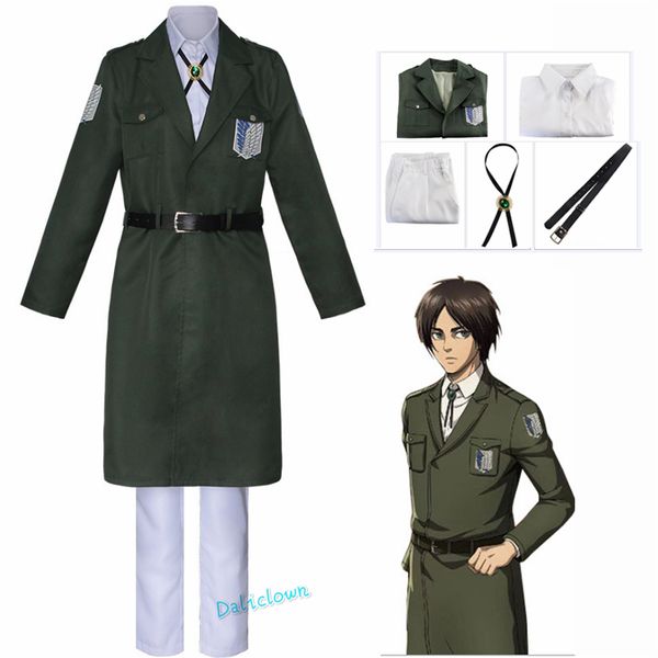 anime costumes attack on titan cosplay levi costume shingek no kyojin scouting legion soldier coat trench jacket uniform men halloween outfi, Black
anime costumes attack on titan cosplay levi costume shingek no kyojin scouting legion soldier coat trench jacket uniform men halloween outfi, Black