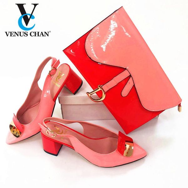dress shoes red and pink fashion comfortable heels sandals bag set italian style woman matching purse for party, Black
dress shoes red and pink fashion comfortable heels sandals bag set italian style woman matching purse for party, Black
